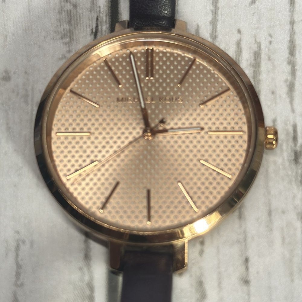 Michael Kors Women’s Slim Runway Double Wrap Leather Watch, Women’s Leather